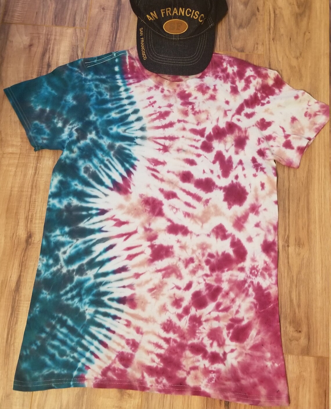Shibori Tie Dye Tshirt Hand Made a Special Touch to Your Etsy