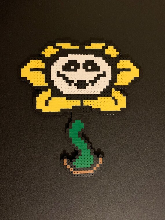 Undertale Flowey Perler Bead Art Etsy