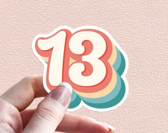 Number 18 Sticker 18th Birthday Stickers Number Stickers - Etsy