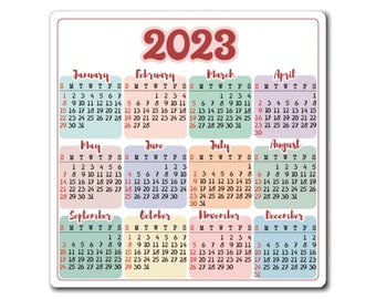 Magnet Calendar 2023 - Etsy