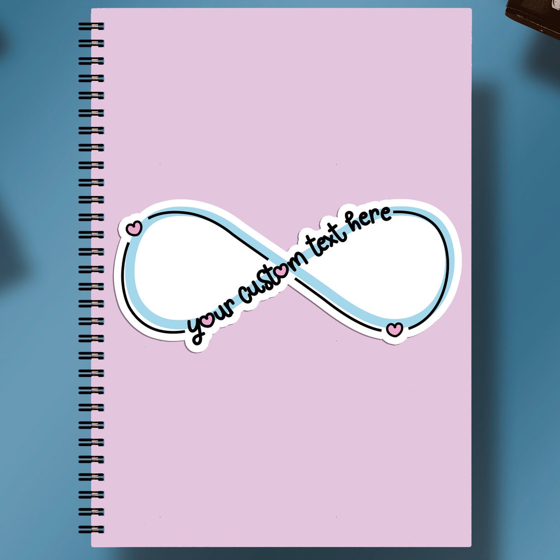 Infinity custom stickers Customizable Stickers customized Etsy