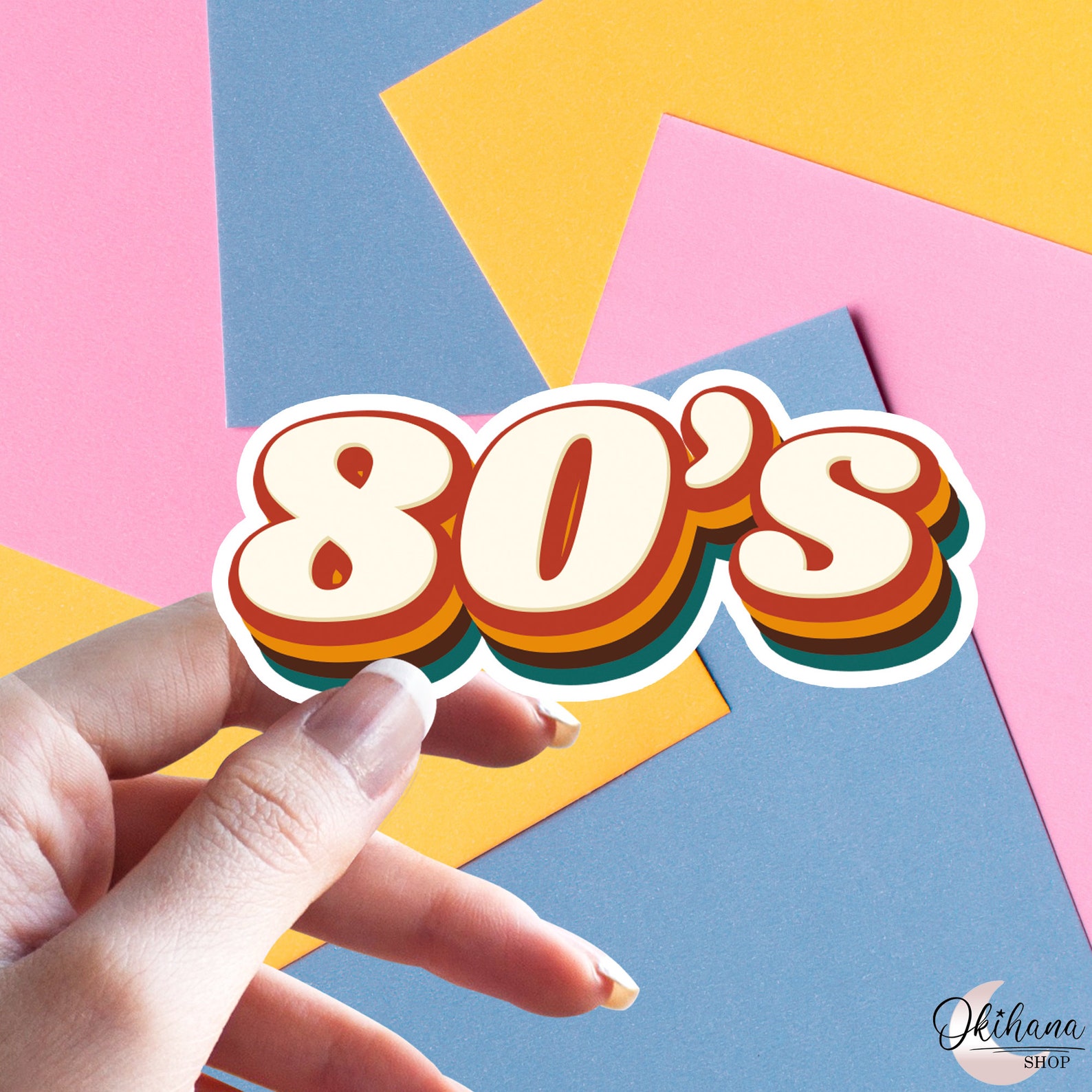 80s Stickers Retro Stickers Vintage Stickers Rainbow Etsy UK