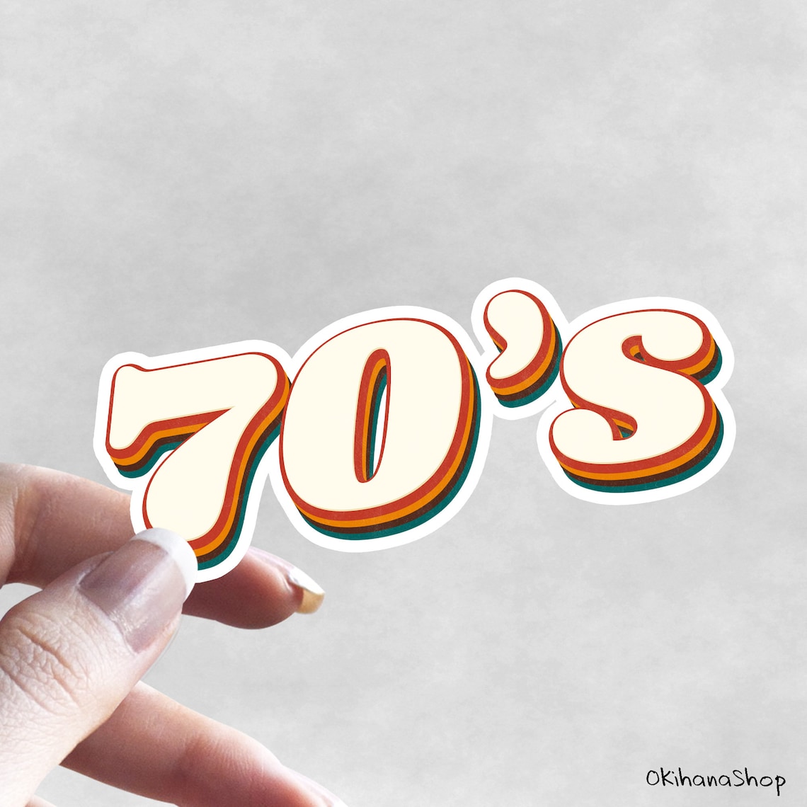 70s Stickers Retro Stickers Vintage Stickers Rainbow Etsy