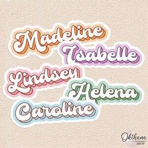 Custom Vinyl Stickers Custom Name Sticker Personalized - Etsy