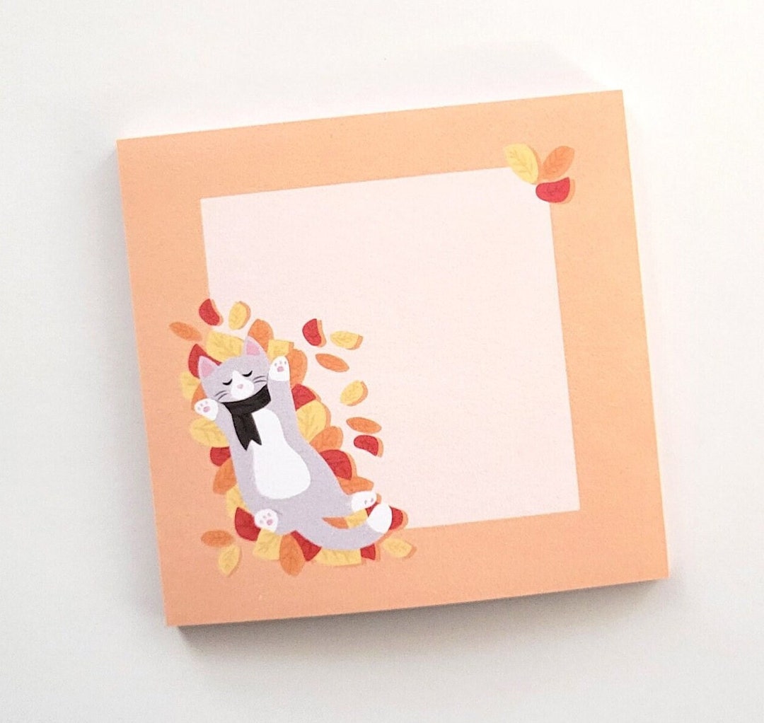 Cat Sticky Notes, to Do List, Cat Lover Gift, Stationery Gift, Cat Memo ...