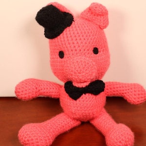 Crochet pig doll