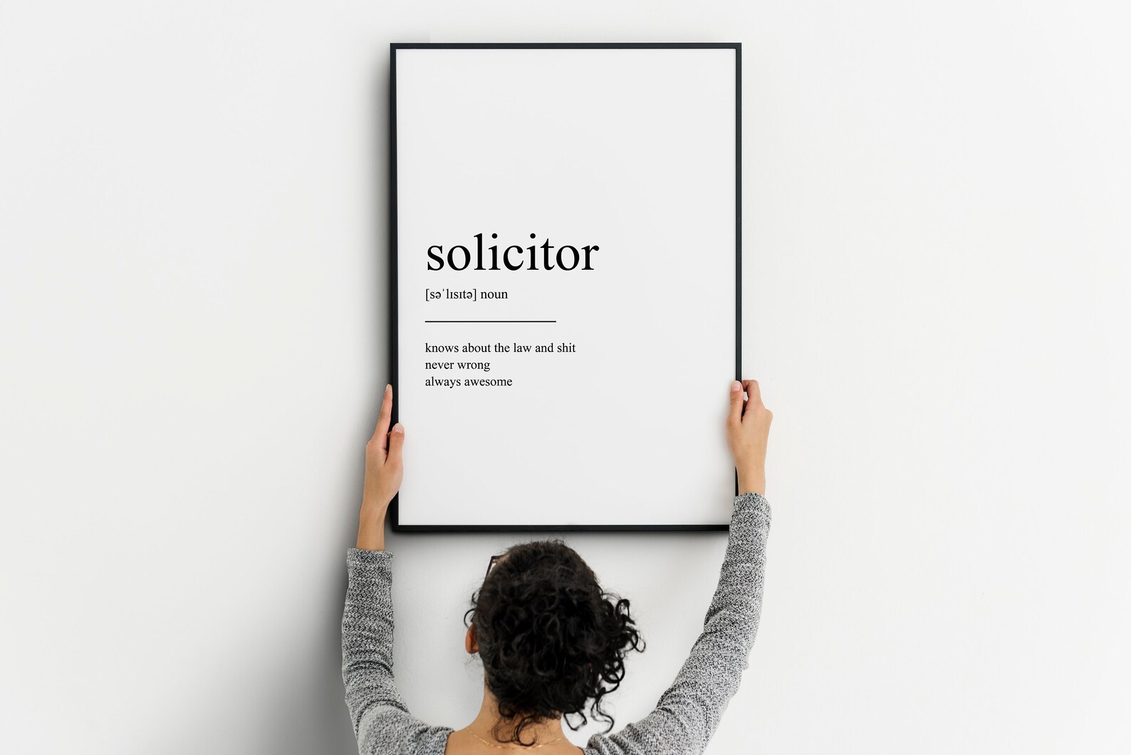 Solicitor Definition Wall Print Wall Print Wall Art Home Etsy