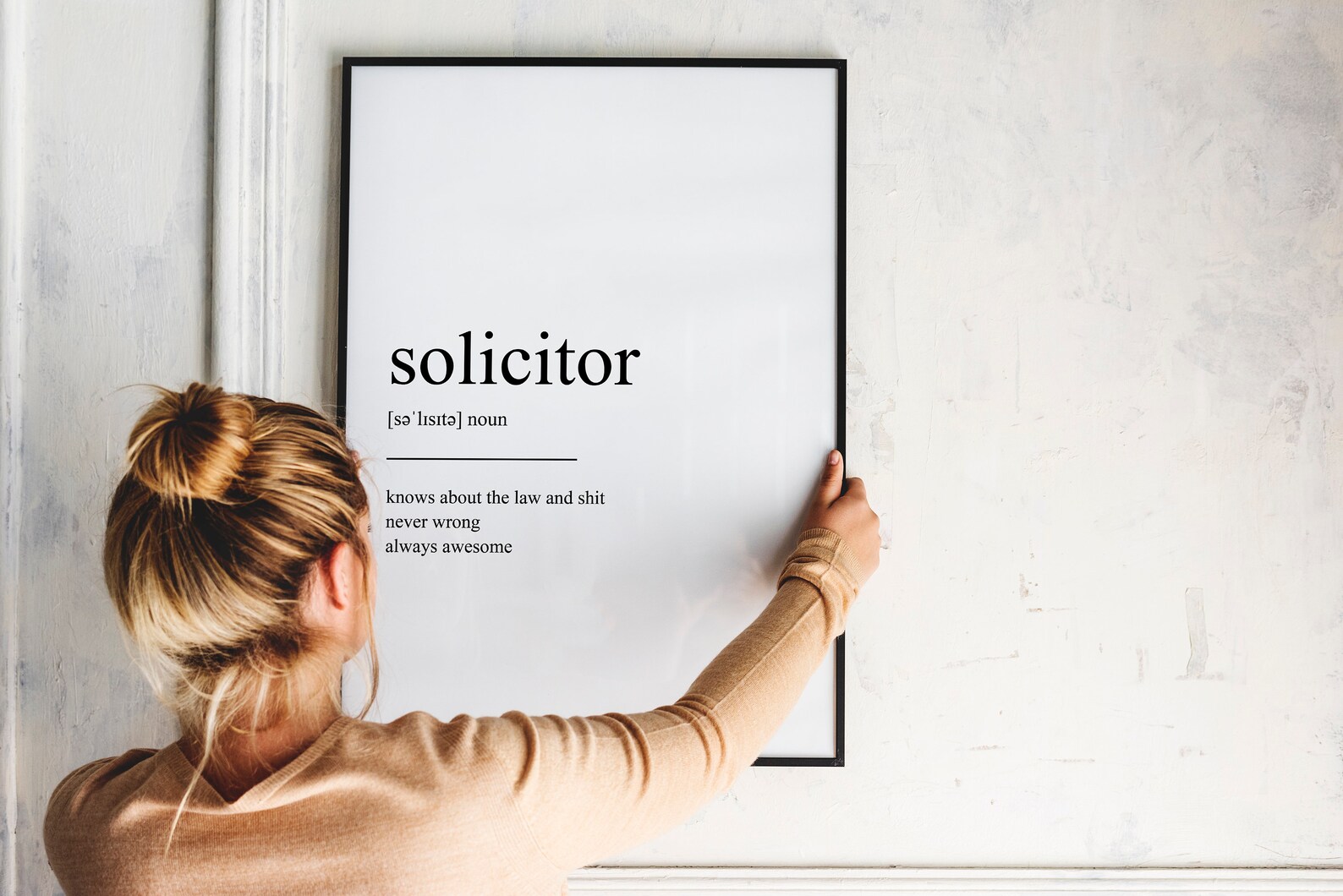 Solicitor Definition Wall Print Wall Print Wall Art Home Etsy