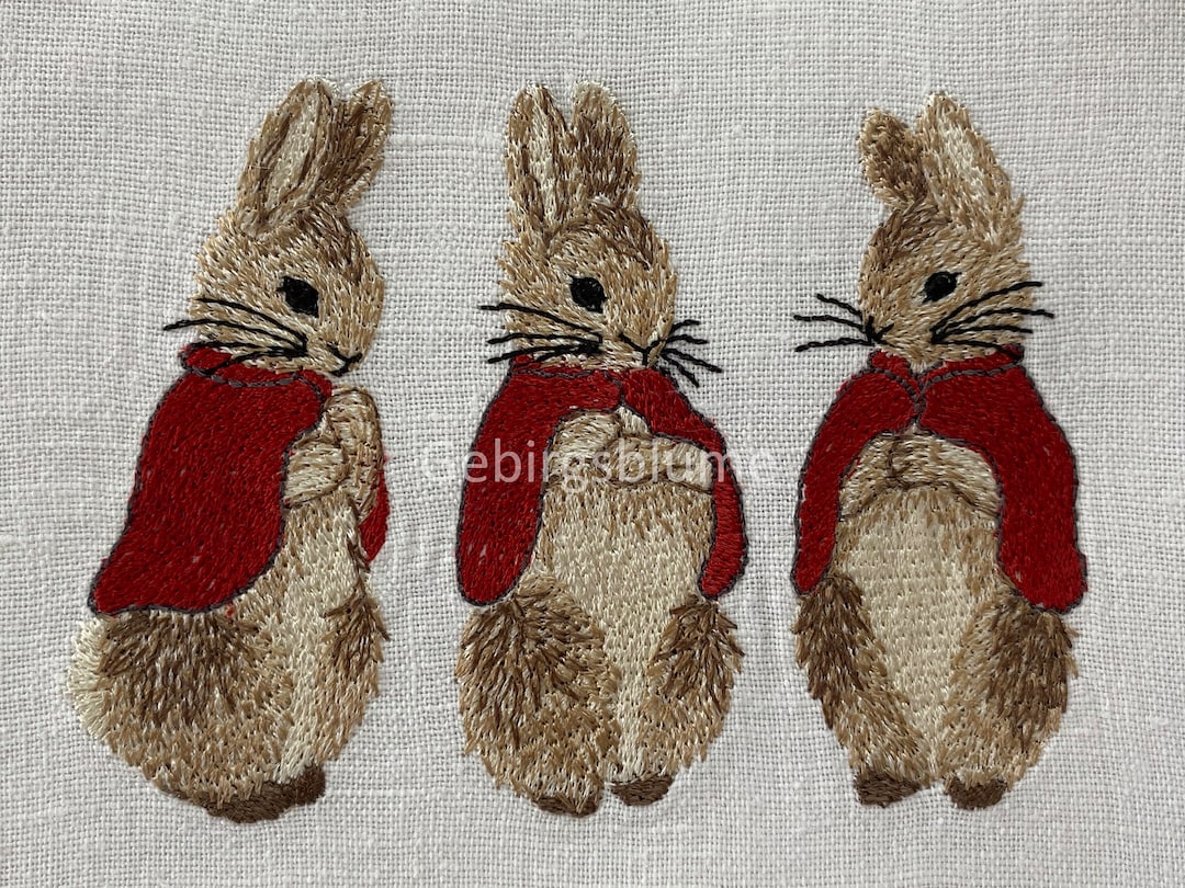 Peter Rabbit Embroidery Design Flopsy Mopsy Cottontail 3 Machine