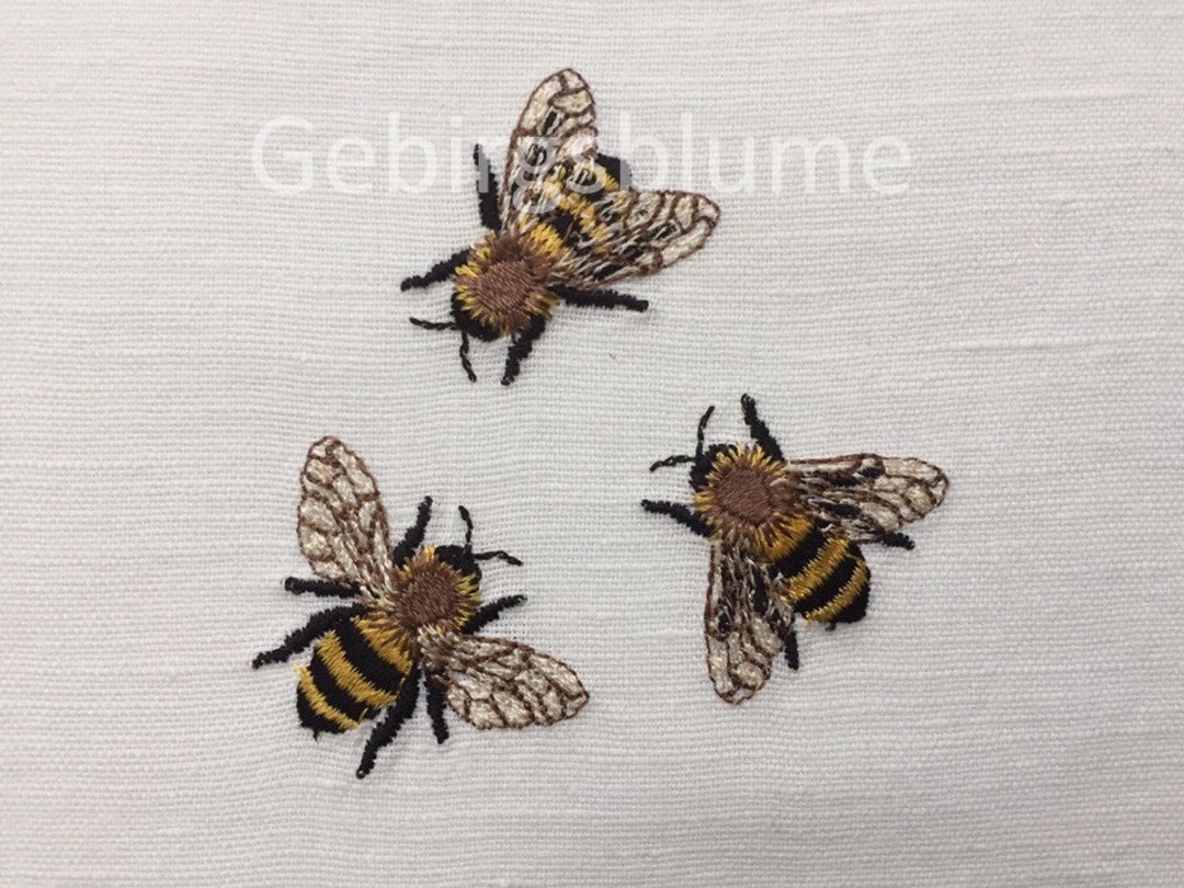 ミニ蜂の刺繍デザイン 機械刺繍 - Etsy 日本