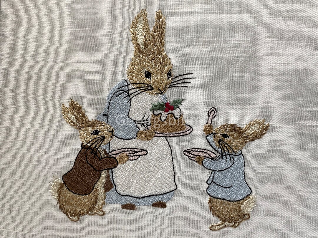 Peter Rabbit Machine Embroidery Design ONE Size H5.84w5.65in - Etsy UK