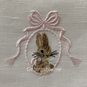 Motif de broderie Machine lapin de Pâques pour cerceau 4 4 taille H3,34 W3,74 po image 6