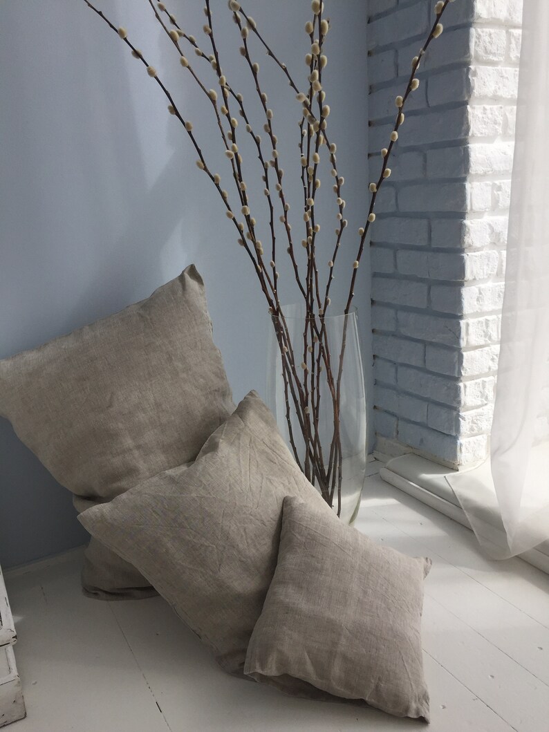 Linen Pillowcase Envelope Closure Natural bedding Organic Etsy