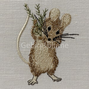 Mouse embroidery designs Machine Embroidery Design for hoop 4*4in