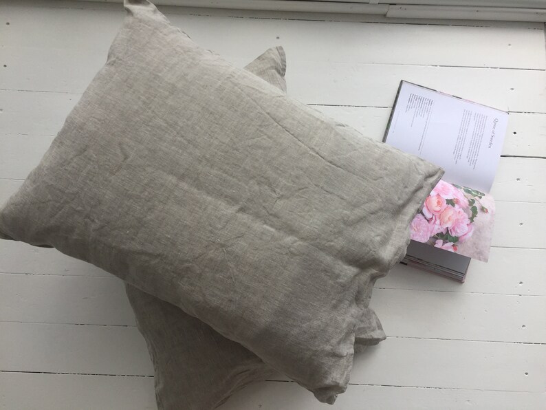 Linen Pillowcase Envelope Closure Natural bedding Organic Etsy