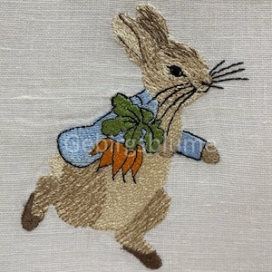 Easter bunny embroidery design Peter Rabbit Machine Embroidery Design