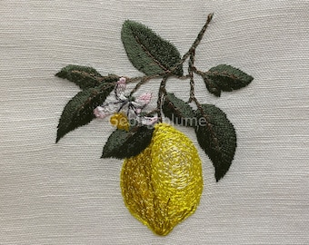 Lemon Machine Embroidery design ONE Size H3.45*W3.01in