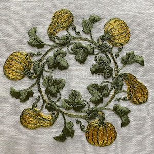 Motif de broderie machine Couronne d&#39;automne Motifs de broderie machine automne