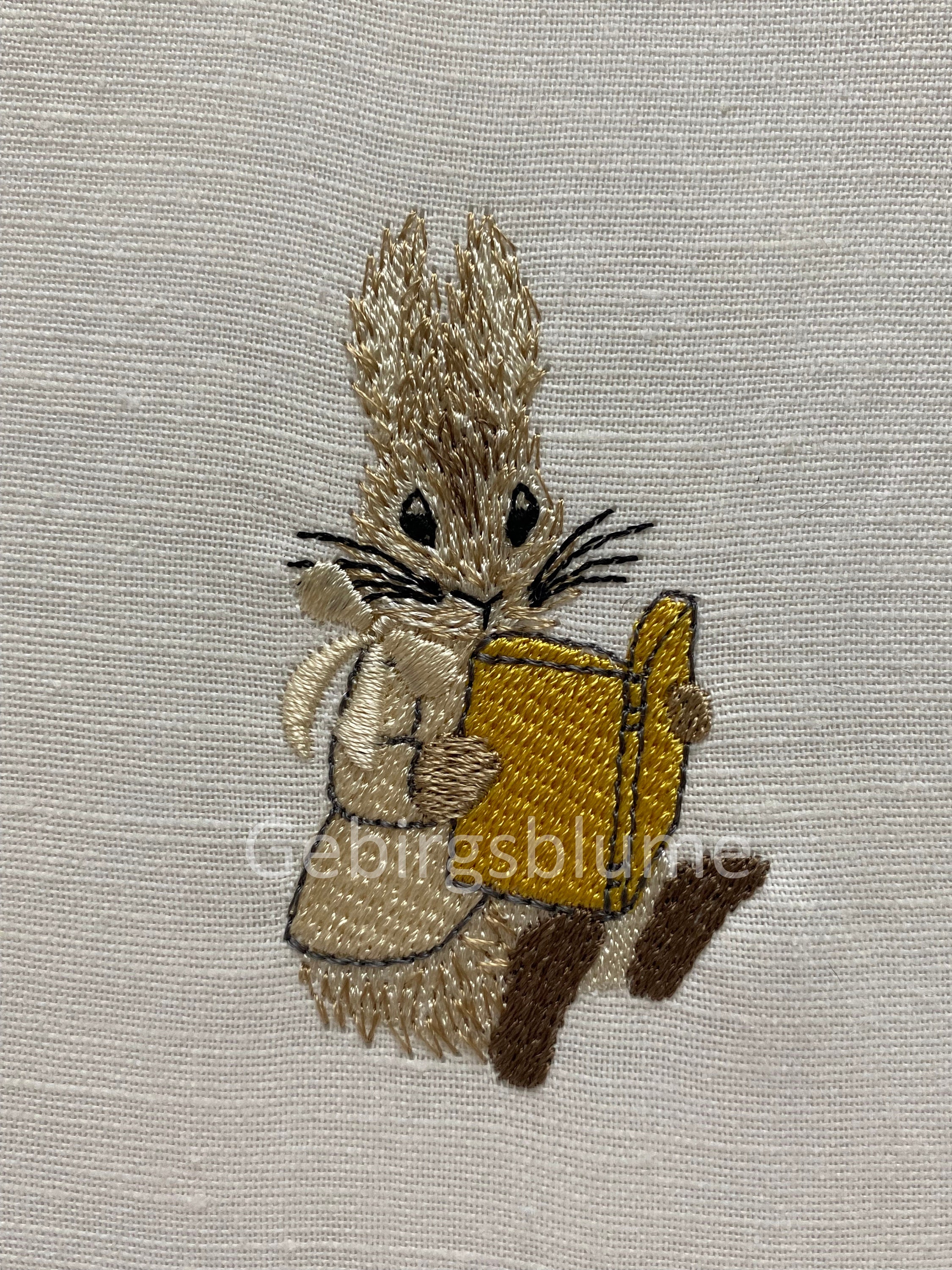 ◆THE MUSEUM VISITOR◆ RABBIT EMBROIDERY STRIPE CARPENTER PA Peter Rabbit Applique Embroidery Design – Snuggle Puppy Applique