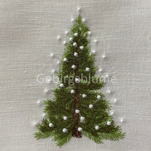 Christmas Tree  embroidery design  Instant Download Digital File Machine Embroidery design Size H4.85in H5.50in H6.00in