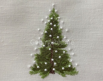 Christmas Tree  embroidery design  Instant Download Digital File Machine Embroidery design Size H4.85in H5.50in H6.00in