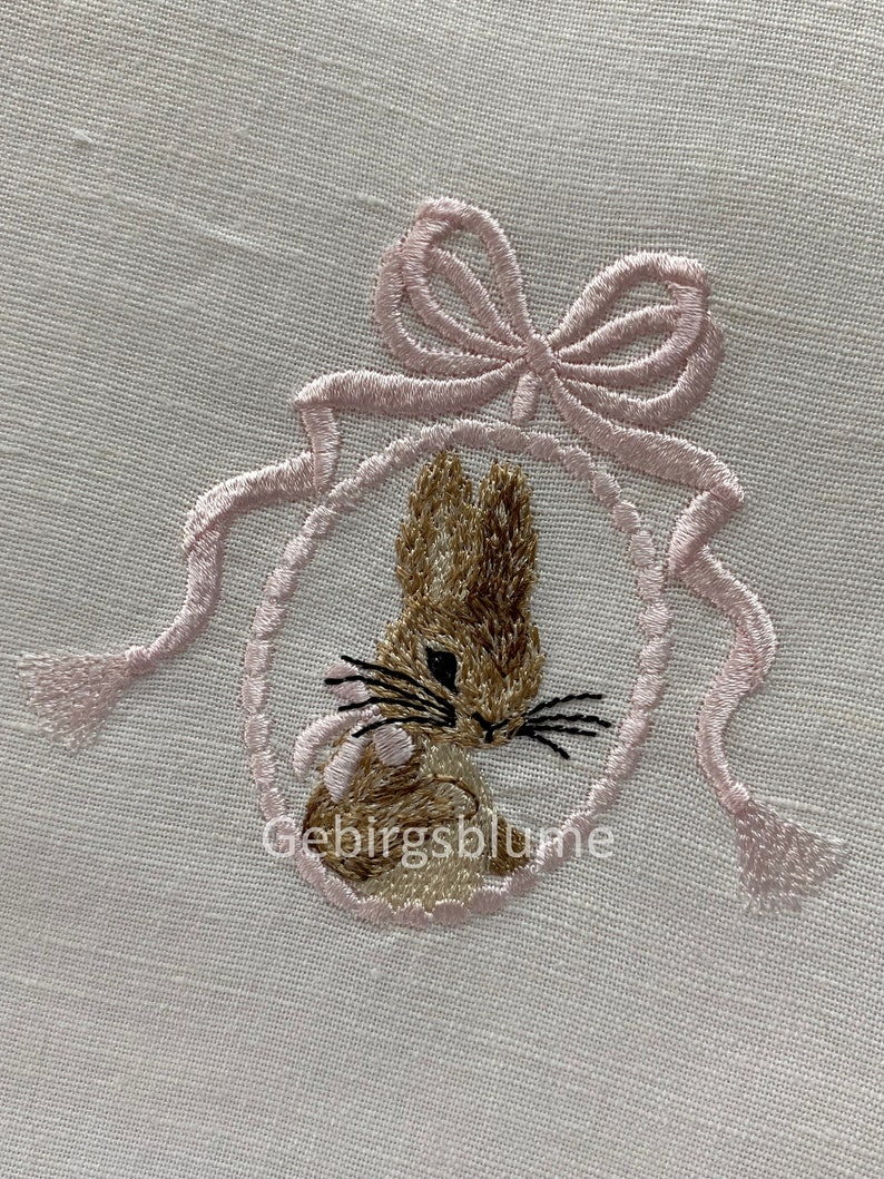 Motif de broderie Machine lapin de Pâques pour cerceau 4 4 taille H3,34 W3,74 po image 4