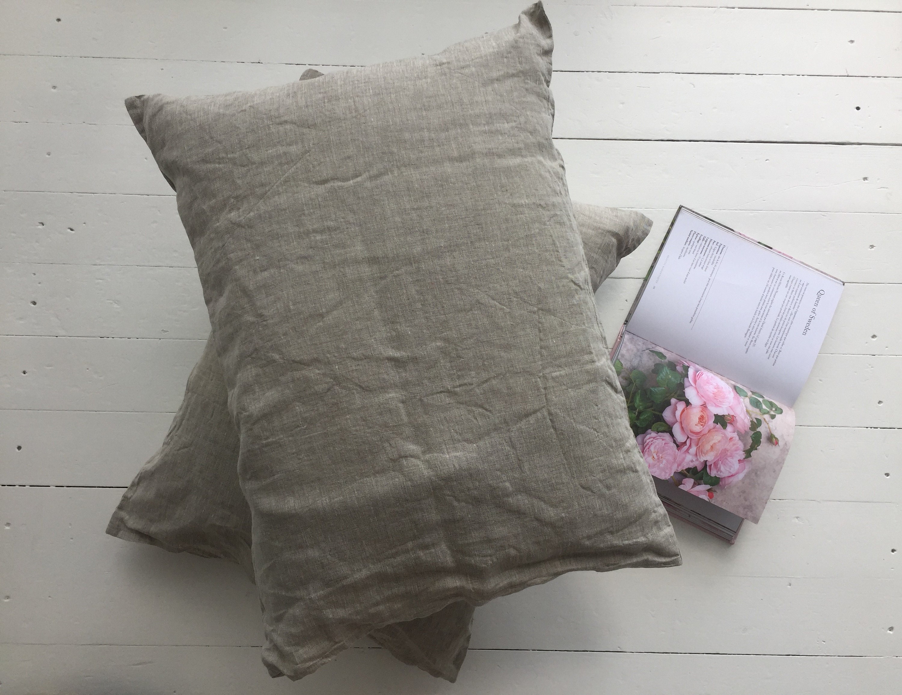 Linen Pillowcase Envelope Closure Natural bedding Organic Etsy