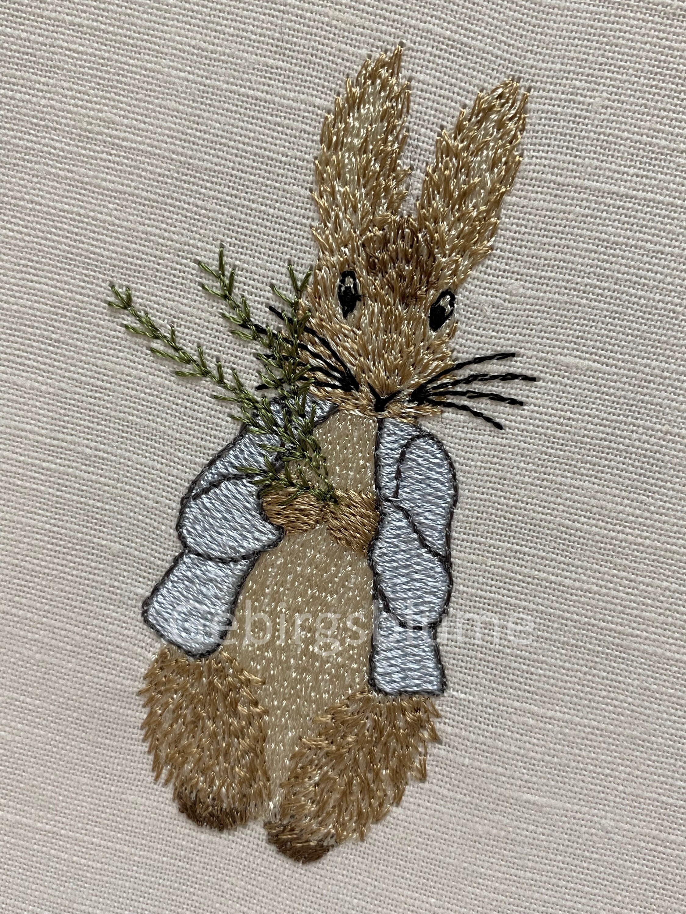 Standing Rabbit Embroidery Design Rabbit Machine Embroidery Design - Etsy