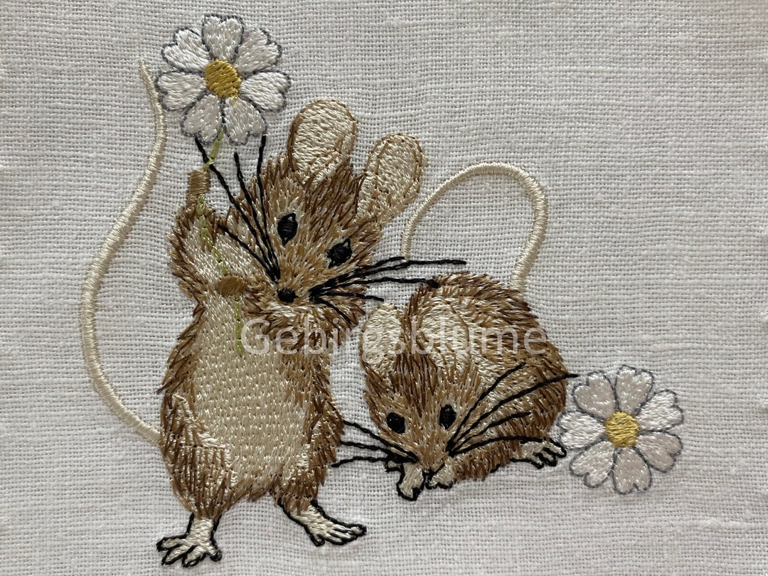 Mouse Machine Embroidery Design - Etsy