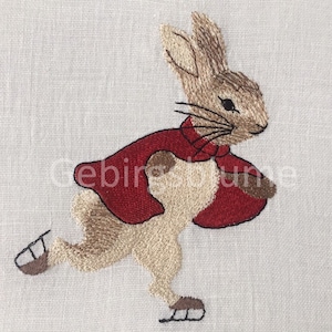 Christmas Rabbit Machine embroidery design