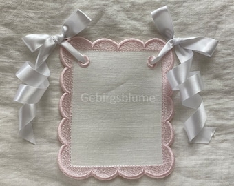 Bunting Banner embroidery Scalloped Edge Birthday Banner Bunting Flag In the Hoop Machine Embroidery Design ITH embroidery