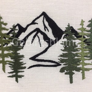 Forest embroidery Mountains Embroidery Designs Instant Download Machine Embroidery design