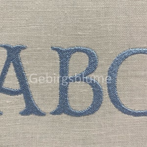 Diseño de bordado del alfabeto 26 letras mayúsculas H1.53 (39 mm) Bordado a máquina NO Archivo BX