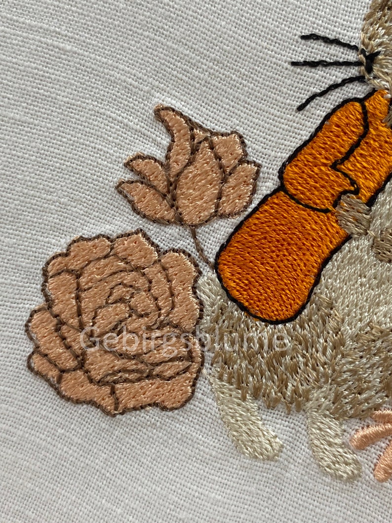 Rabbit Machine Embroidery Design - Etsy