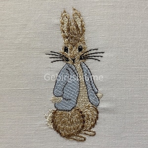 Peter Rabbit Machine Embroidery Design ONE Size H3.80w1.71in - Etsy