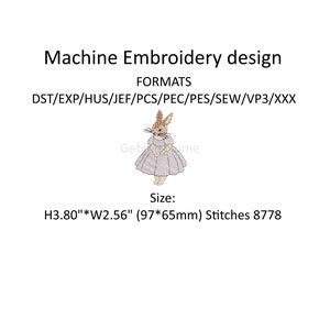Peter Rabbit Machine Embroidery Design ONE Size H3.80w2.56in - Etsy