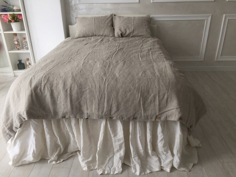 Linen Duvet Cover With a Fastener on Buttons. ONE or SET With Etsy