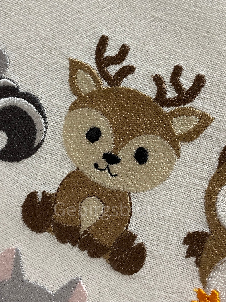 Woodland Baby Animals Embroidery Design 6 Machine Embroidery Design - Etsy