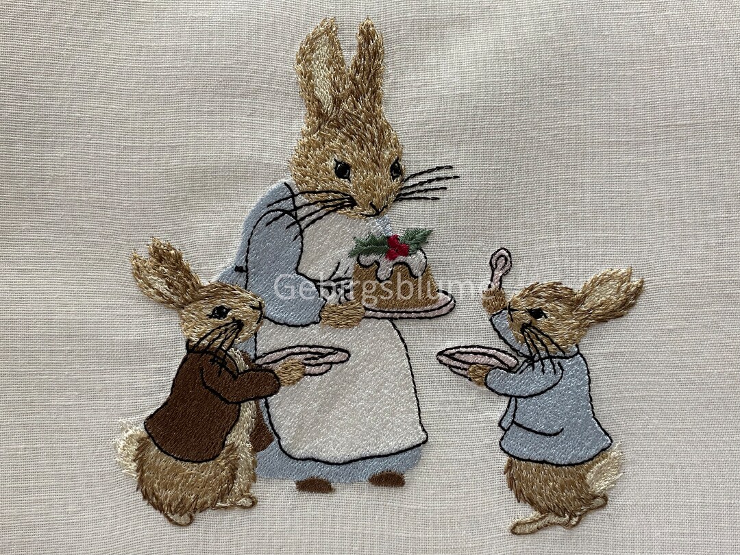 Peter Rabbit Machine Embroidery Design ONE Size H5.84w5.65in - Etsy