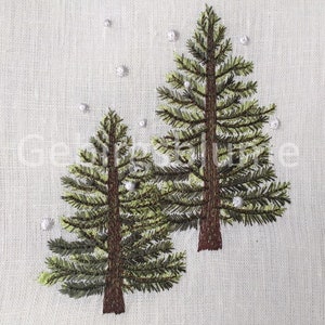 Forest embroidery design  Instant Download Digital File Machine Embroidery design