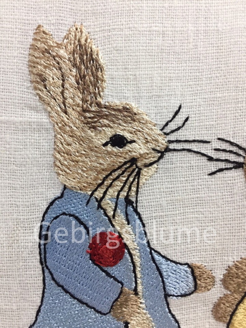 Peter Rabbit Embroidery Design Instant Download Etsy Canada