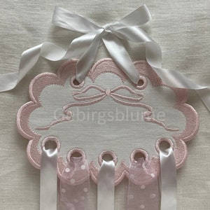 ITH bow holder machine embroidery design Scalloped Edge In the Hoop Machine Embroidery Design