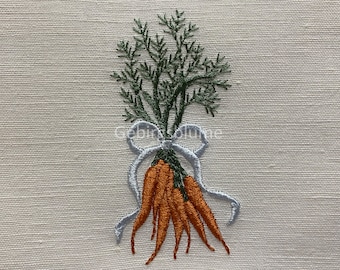 Carrot Machine embroidery design Digital File Size H3.75*W1.84in