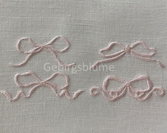 Mini bow embroidery design Vintage Bow