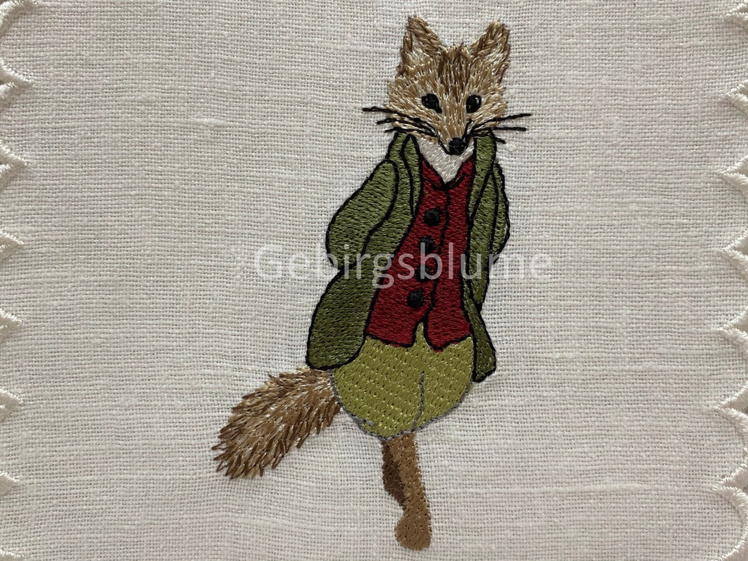 Fox Machine Embroidry Design - Etsy UK