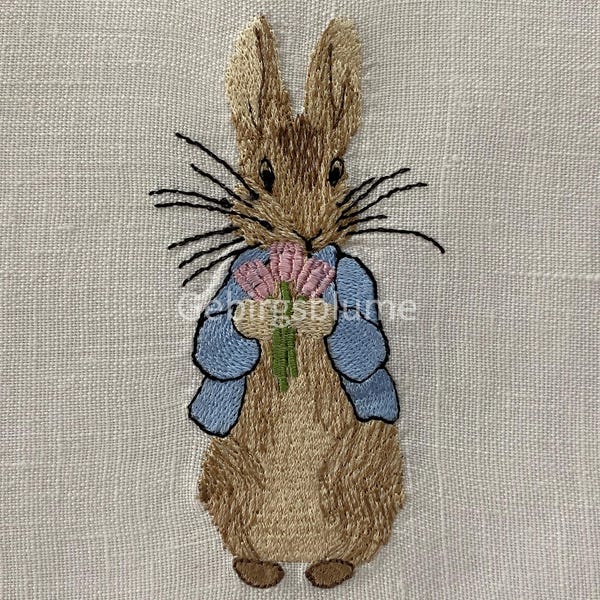 Rabbit Machine embroidery design Size H3.85"*W1.97in
