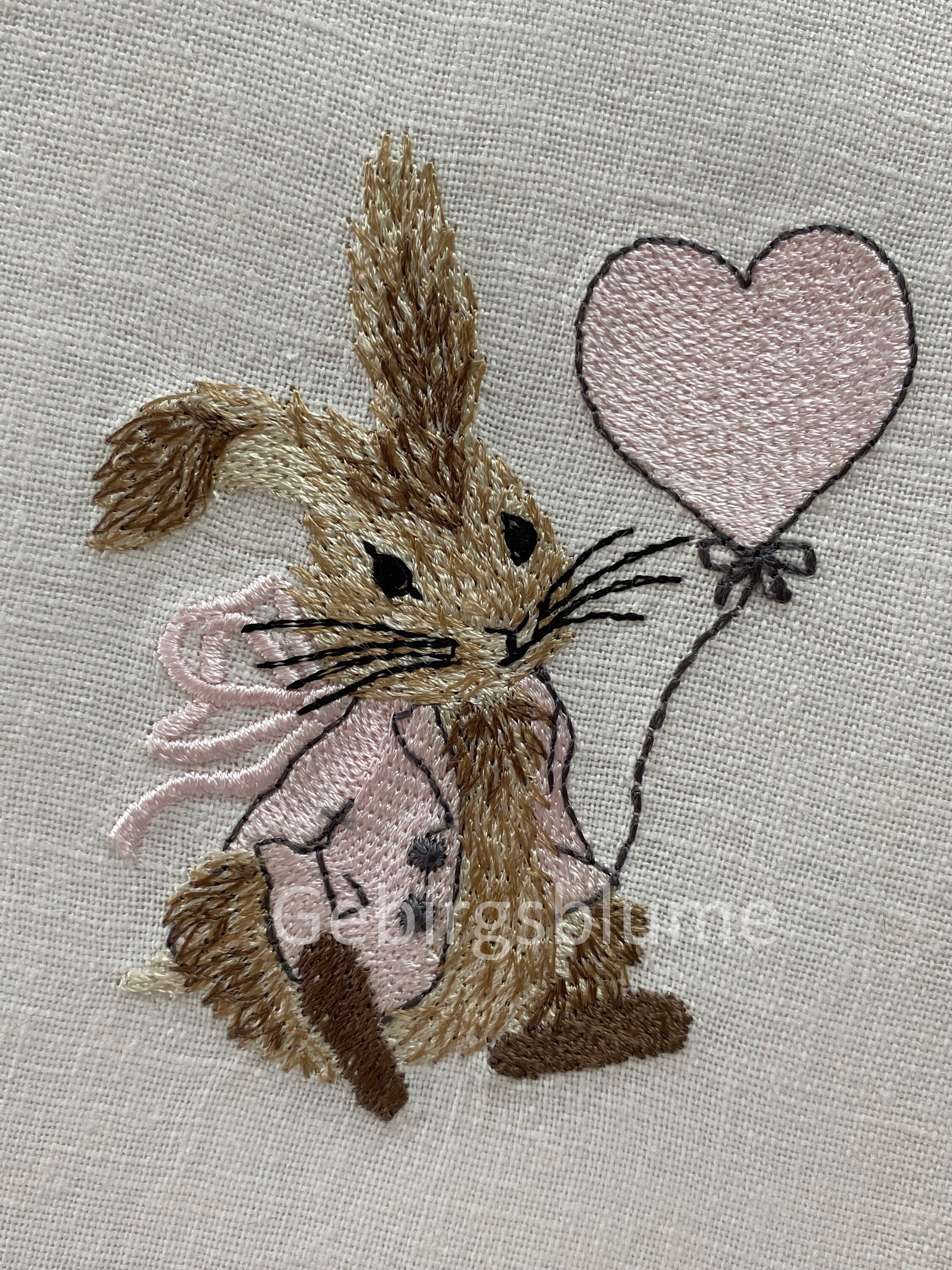 Rabbit Machine Embroidery Design - Etsy Australia