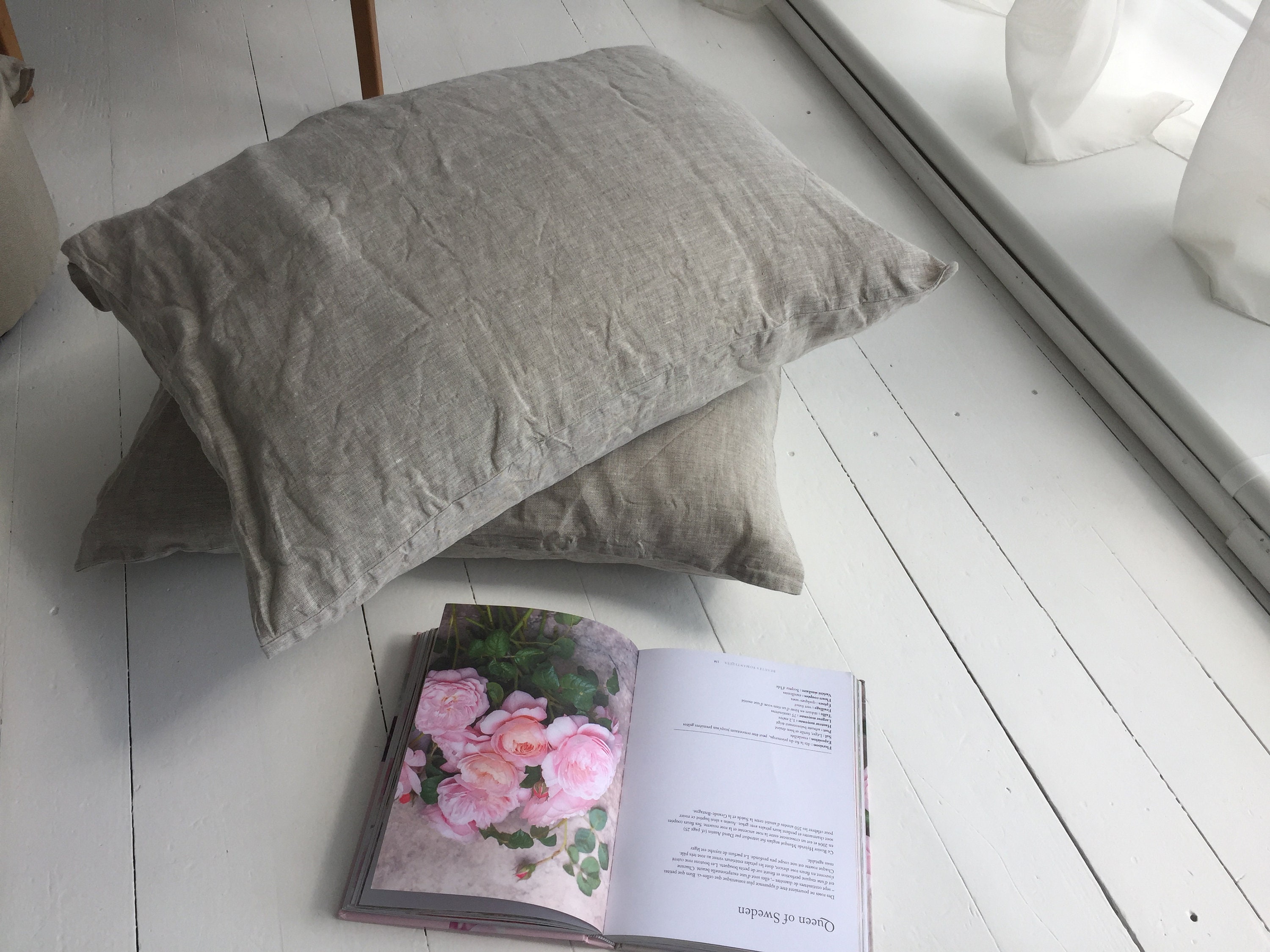 Linen Pillowcase Envelope Closure Natural bedding Organic Etsy
