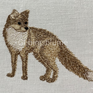 Fox embroidery design 3 sizes Machine embroidery Instant download