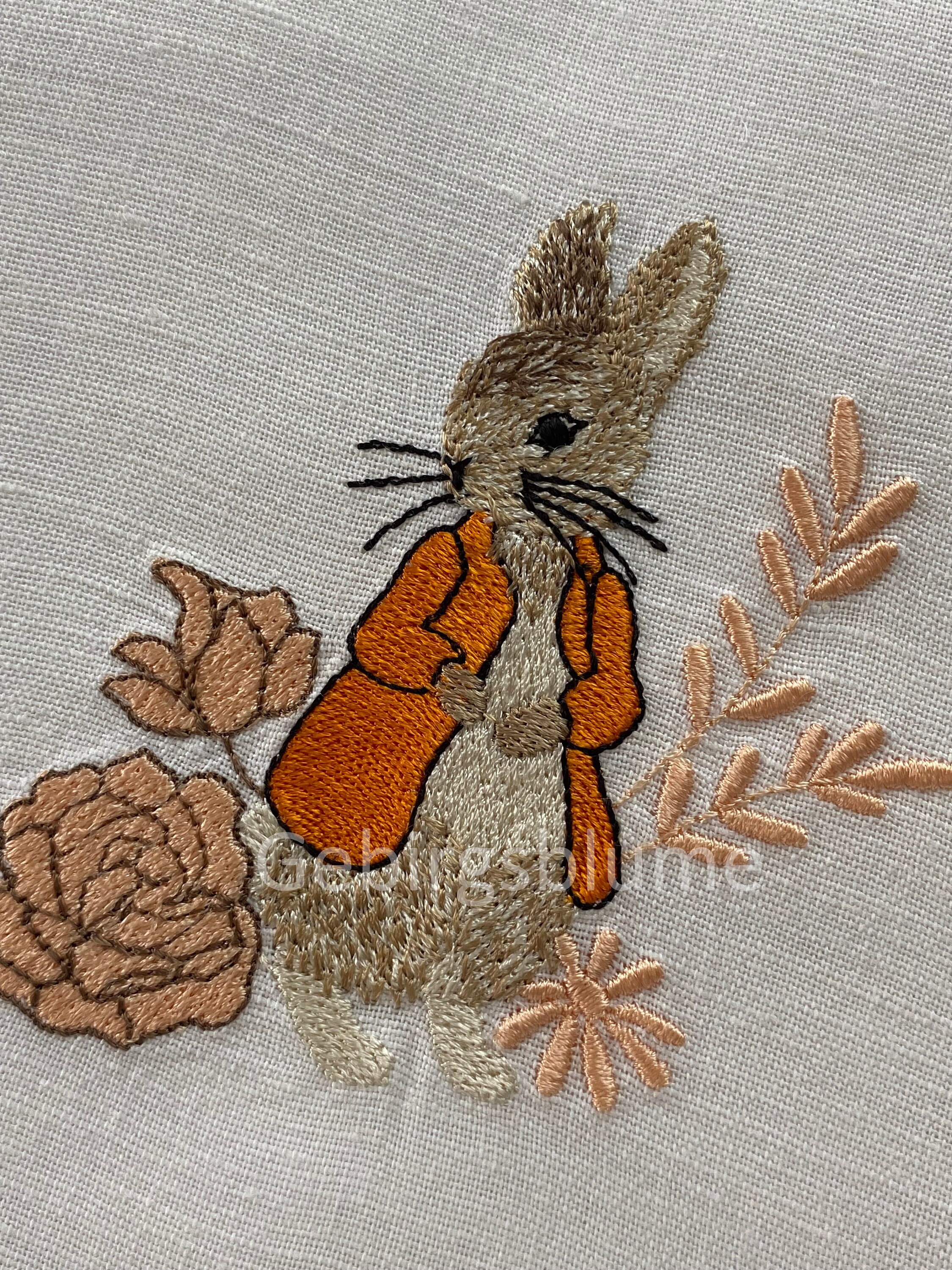 Standing Rabbit Embroidery Design Rabbit Machine Embroidery Design - Etsy